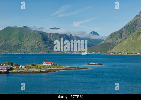 Beau paysage dans les îles Lofoten, Norvège Banque D'Images