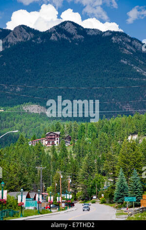 Radium Hot Springs, en Colombie-Britannique, Canada Banque D'Images