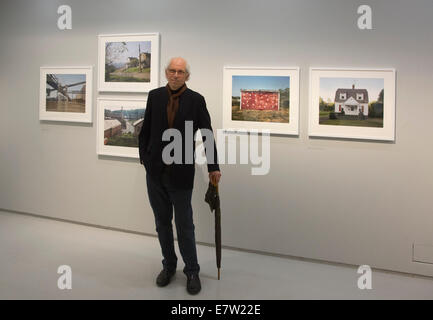 Exposition 'La construction de mondes. Photographie et architecture dans l'âge moderne" au Barbican Art Gallery. Stephen Shore. Banque D'Images