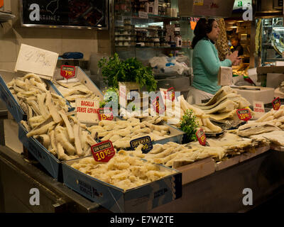 Mercat de la Boqueria, Las Ramblas, Barcelone Banque D'Images