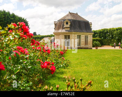 Villandry, France : le long de la route des châteaux de la Loire - Château et jardins de Villandry Banque D'Images