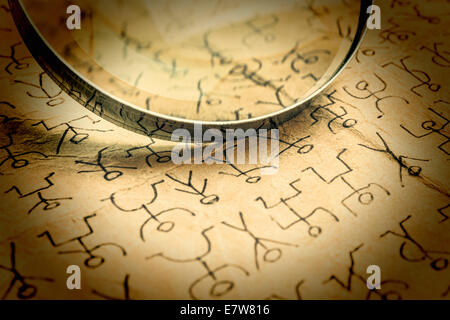 Code secret les hommes dansants Banque D'Images