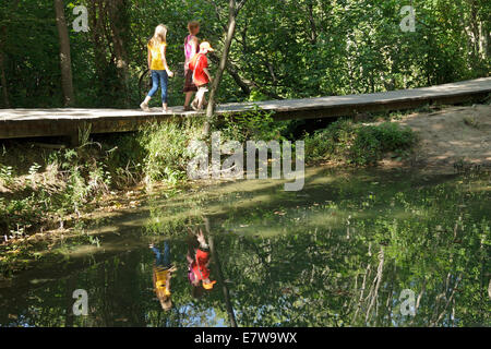 Marche à travers le Parc National de Krka, Dalmatie, Croatie Banque D'Images