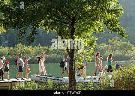 Marche à travers le Parc National de Krka, Dalmatie, Croatie Banque D'Images