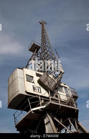 Gros plan de la grue du port Bristol 31. Patrimoine industriel de Bristol The Floating Harbour, ville de Bristol, Angleterre, Royaume-Uni Banque D'Images