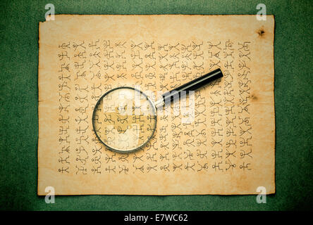 Code secret les hommes dansants Banque D'Images