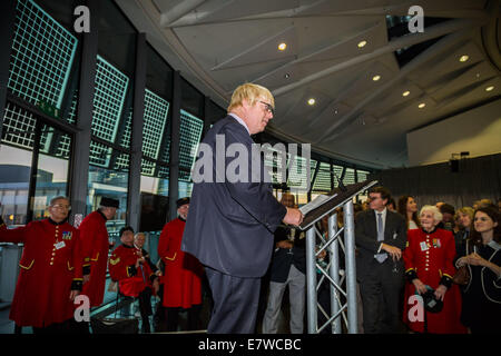 Londres, Royaume-Uni. Septembre 24, 2014. La communauté des anciens combattants Accueil du maire Boris Johnson 2014 Crédit : Guy Josse/Alamy Live News Banque D'Images