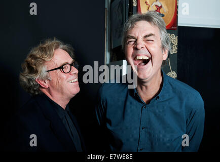 Mark Ellen et David Hepworth au Soho Literary Festival 2014 Banque D'Images