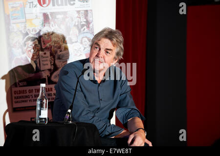 Mark Ellen parle à David Hepworth au Soho Literary Festival 2014 Banque D'Images