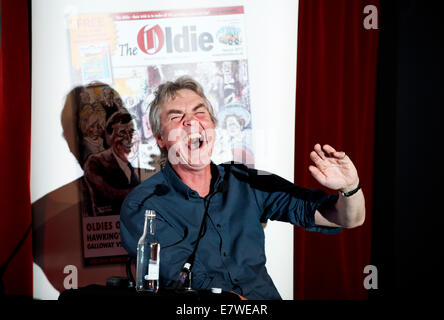 Mark Ellen parle à David Hepworth au Soho Literary Festival 2014 Banque D'Images