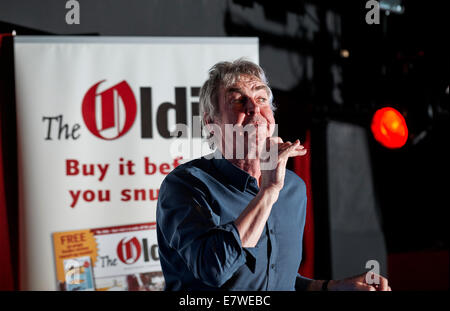 Mark Ellen parle à David Hepworth au Soho Literary Festival 2014 Banque D'Images