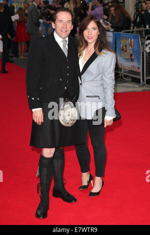 Ben Miller et Jessica Parker participant à la 'Ce que nous avons fait sur notre maison de vacances' premiere à l'odéon West end de septembre 2014, à Londres./photo alliance Banque D'Images