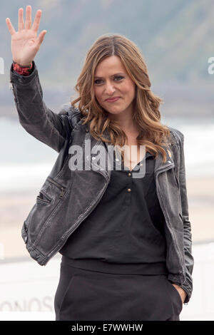 Itziar Ituno pendant les 'Loreak' photocall lors du 62e Festival International du Film de San Sebastian le 23 septembre 2014/photo alliance Banque D'Images