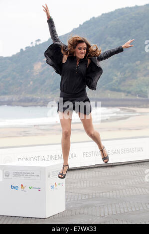 Itziar Ituno pendant les 'Loreak' photocall lors du 62e Festival International du Film de San Sebastian le 23 septembre 2014/photo alliance Banque D'Images