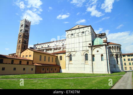 La cathédrale San Martino de Lucques, Italie Banque D'Images