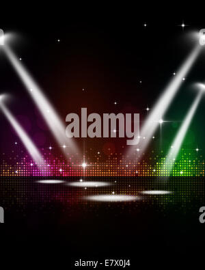 Abstract multicolor music disco party events met en scène Banque D'Images