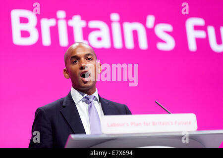 Parti du travail - deux jours de conférence lundi. Manchester Chuka Umunna MP Banque D'Images