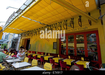 Bouches-du-Rhône. Arles.Le Café van Gogh Banque D'Images