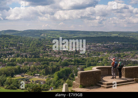 Surrey, Angleterre fort hill, vue en direction de Dorking Banque D'Images