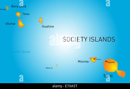 île de la société Banque D'Images