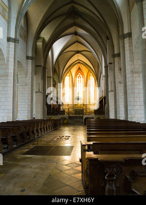 Vue de l'intérieur de l'église de Saint Maria, Augsbourg, Bavière, Allemagne Banque D'Images