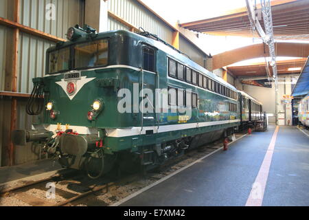 La Cité du Train (anglais : Ville du train ou Train Ville), situé à Mulhouse, France, est le plus grand musée ferroviaire en FR Banque D'Images