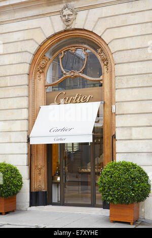 La boutique Cartier de la place Vendôme à Paris Banque D'Images