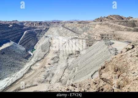 L'uranium Rio Tinto Rössing mine à ciel ouvert dans la région de Stella, la Namibie Banque D'Images