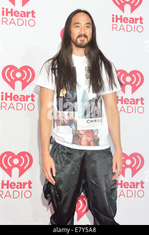 DJ Steve Aoki assiste à la 2014 iHeartRadio Music Festival à Las Vegas Banque D'Images