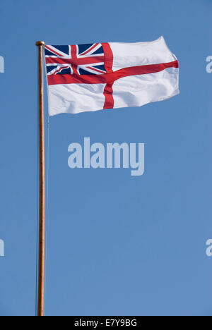 white flag with union jack