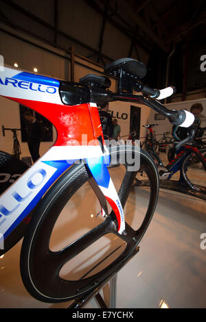 Sir Bradley Wiggins Pinarello Time Trial Bike. Banque D'Images