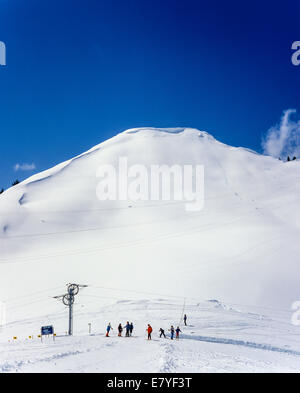 Ski Morgins ski Alpes Suisse Valais Suisse Banque D'Images