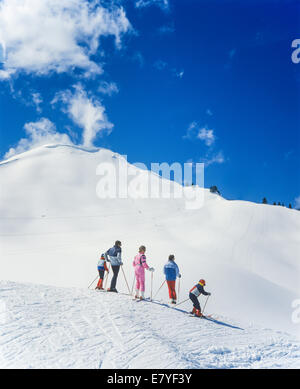 Ski Morgins ski Alpes Suisse Valais Suisse Banque D'Images