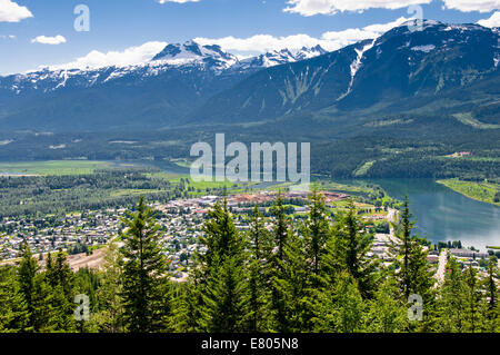 Point de vue de Revelstoke, le parc national du mont Revelstoke, British Columbia, Canada Banque D'Images