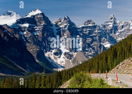 Vallée des Dix-Pics, lac Moraine, Banff National Park, Alberta, Canada Banque D'Images