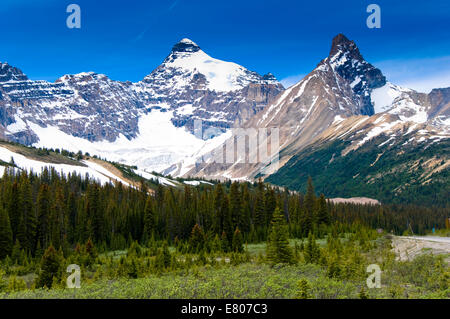 Saskatchewan River Crossing, promenade des Glaciers, Banff National Park, Alberta, Canada Banque D'Images