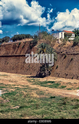 Les murs de fortification vénitien de Chania Banque D'Images