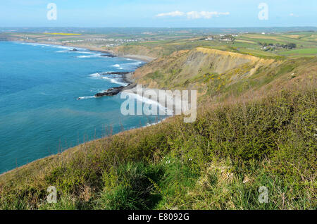 Widemouth plage près de Bude Cornwall en Angleterre Banque D'Images