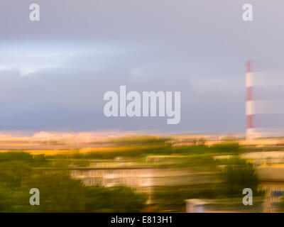 Les cheminées d'usine. Banque D'Images