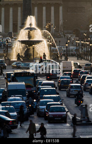 France, Paris (75), Place de la Concorde Banque D'Images