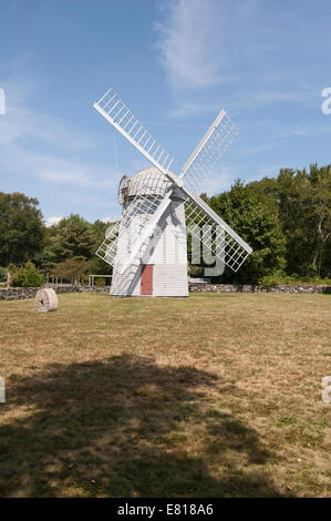 Jamestown moulin est haut sur Windmill Hill dans le centre de l'île. Il s'agit d'une structure octogonale de trois étages avec un dôme Banque D'Images