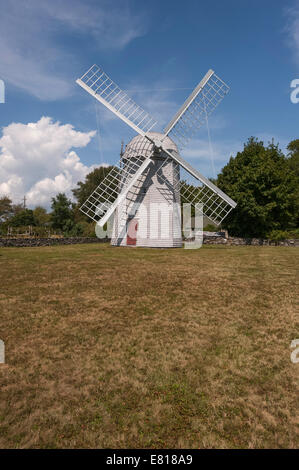 Jamestown moulin est haut sur Windmill Hill dans le centre de l'île. Il s'agit d'une structure octogonale de trois étages avec un dôme Banque D'Images