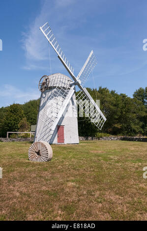 Jamestown moulin est haut sur Windmill Hill dans le centre de l'île. Il s'agit d'une structure octogonale de trois étages avec un dôme Banque D'Images