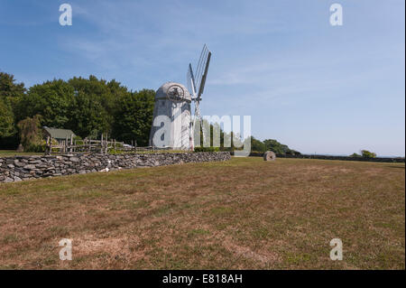 Jamestown moulin est haut sur Windmill Hill dans le centre de l'île. Il s'agit d'une structure octogonale de trois étages avec un dôme Banque D'Images