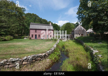 Gilbert Stuart Museum. Une National Historic Landmark naissance au 815 Gilbert Stuart Road, Saunderstown, RI 02874 Banque D'Images