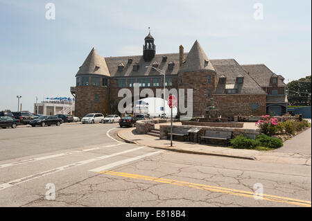 Narragansett Pier Le Casino a été le centre de la vie sociale à Narragansett durant la fin du xixe siècle. Banque D'Images