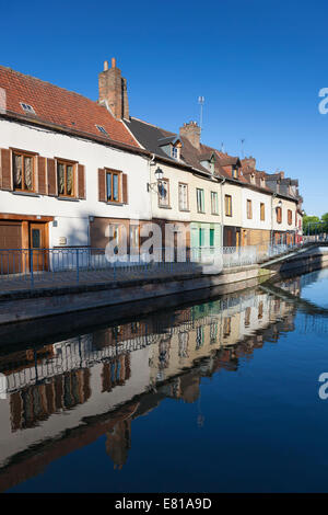 Quartier Saint Leu à Amiens, Somme, Picardie, France Banque D'Images