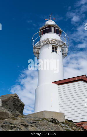 Le phare de Lobster Cove Head à Rocky Harbour, Terre-Neuve Banque D'Images