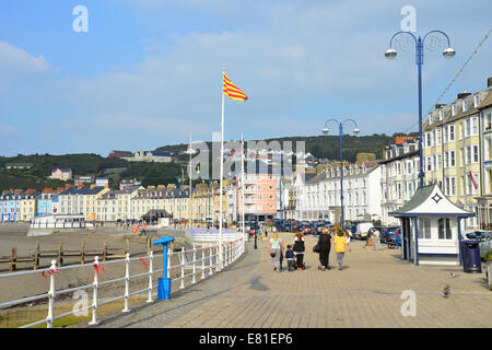 Promenade de la plage, Aberystwyth, Ceredigion, pays de Galles, Royaume-Uni Banque D'Images