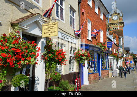 High Street, Hungerford, Berkshire, Angleterre, Royaume-Uni Banque D'Images